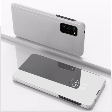 Чохол-книжка Clear View Samsung Galaxy S21 Ultra - сріблястий