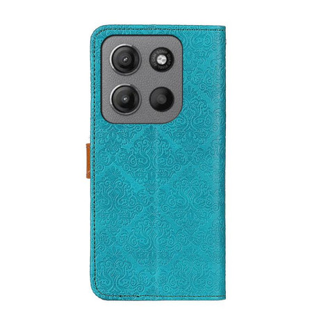 Чохол-книжка European Floral для Motorola Moto G15 4G/G05 - синій