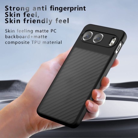 Противоударный чехол Armor Precise Hole гибрид на OnePlus Nord 4 - черный
