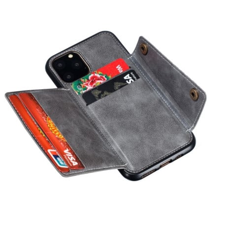 Противоударный чехол Magnetic with Card Slots на iPhone 12/12 Pro - серый