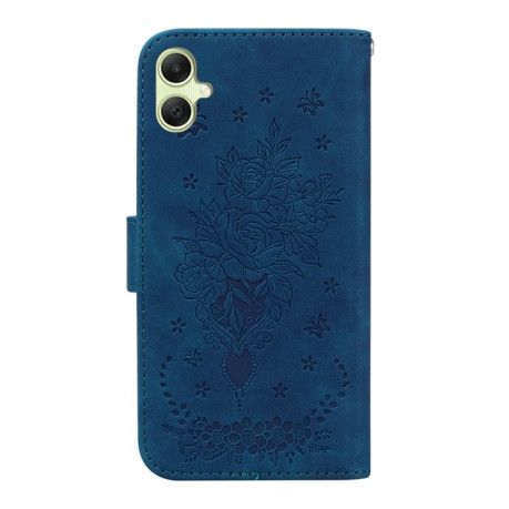 Чехол-книжка Butterfly Rose Embossed для Samsung Galaxy A05 - синий