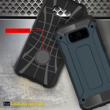 Противоударный чехол Rugged Armor для Samsung Galaxy S8 + / G9550- темно-синий