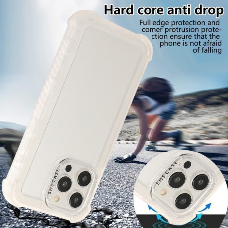 Противоударный чехол Matte TPU Hybrid PC 3-in-1 для iPhone 16 - белый