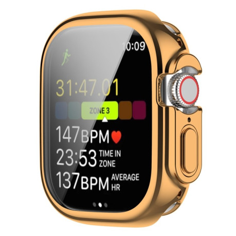 Противоударная накладка Electroplating для Apple Watch Ultra 49mm - розовое золото
