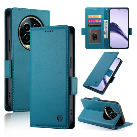 Чехол-книжка Side Buckle Magnetic Frosted Leather для Realme 13 Pro / 13 Pro+ Global - синий