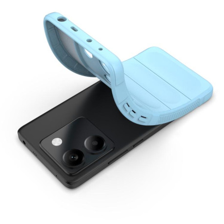 Силиконовый чехол Magic Flannel для Xiaomi Poco M7 Pro 5G - синий