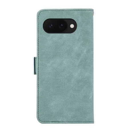 Чехол-книжка ABEEL Color Block Magnetic RFID Leather на Google Pixel 9a - зеленый