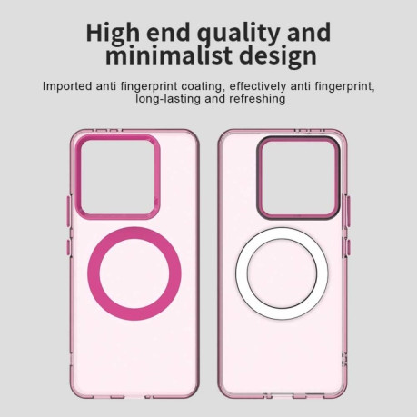 Противоударный чехол MagSafe Holder PC Hybrid для Xiaomi 14T - красный