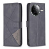 Чехол-книжка Rhombus Texture для Xiaomi Poco F7 Pro / F7 Ultra - черный