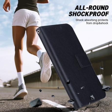 Чохол-книжка Voltage Side Buckle для iPhone 16e - чорний