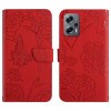 Чохол-книжка Skin Feel Butterfly Embossed для Xiaomi Poco X4 GT - червоний