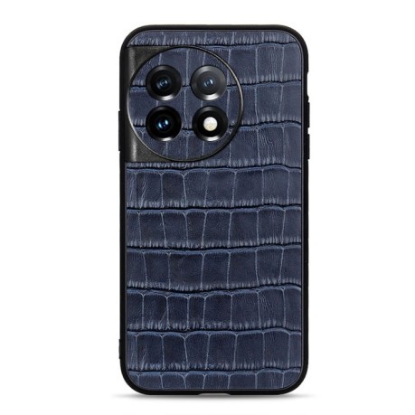 Противоударный чехол Crocodile Texture для OnePlus 11R / Ace 2 - синий