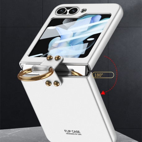 Противоударный чехол GKK Ultra-thin with Ring Holder для Samsung Galaxy Flip 5 - черный