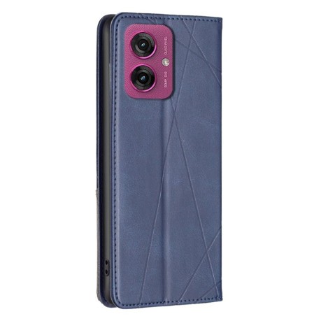 Чохол-книжка Rhombus Texture для Motorola Moto G55 - синій