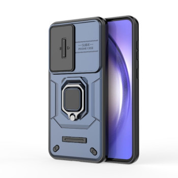 Противоударный чехол Sliding Camshield для Samsung Galaxy A56 5G - синий