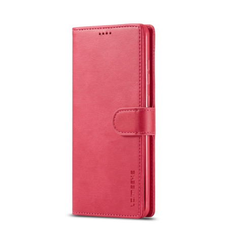 Чехол книжка LC.IMEEKE Calf Texture на Samsung Galaxy A72 - красный
