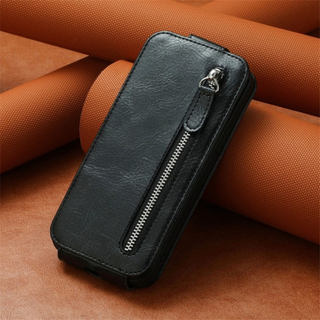 Фліп-чохол Zipper Wallet Vertical для Samsung Galaxy S23 5G - чорний
