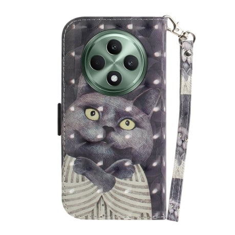 Чохол-книжка 3D Painting для OPPO Reno12 F/12 FS 5G - Cat