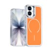 Двухцветный чехол Bright Shadow Two-color MagSafe для iPhone 17 — оранжевый