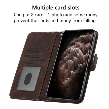 Чехол-книжка Cubic Skin Feel для Samsung Galaxy A04s/A13 5G - кофейный