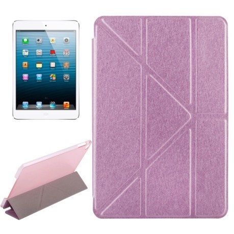 Чехол-книжка Transformers Silk Texture для iPad mini 4 - розовый
