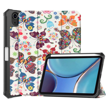 Чехол-книжка Colored Drawing на iPad mini 6 - Color Butterfly