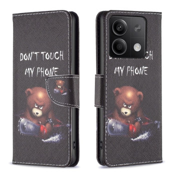 Чохол-книжка Colored Drawing Pattern для Xiaomi Redmi Note 13 5G - Bear