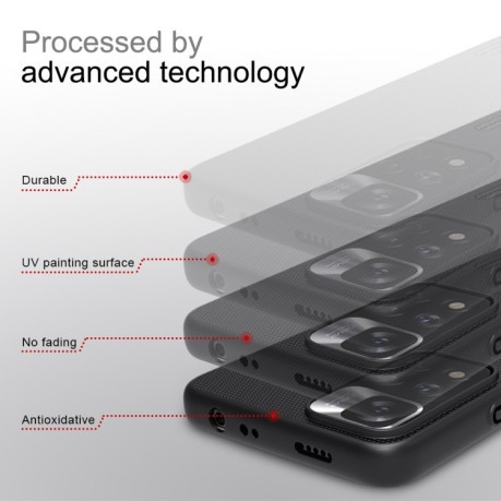 Чехол NILLKIN Frosted Shield Concave-convex на Xiaomi Redmi Note 11 Pro 5G (China)/11 Pro+ - черный