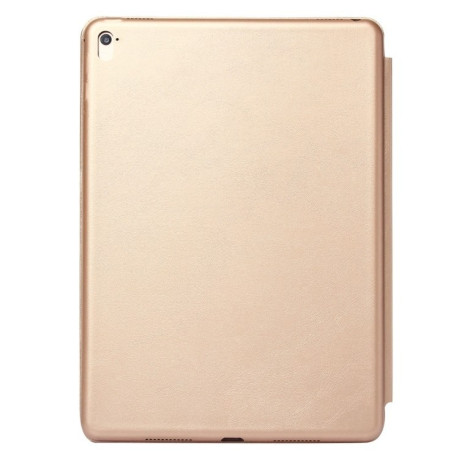 Шкіряний чохол-книжка Solid Color на iPad Pro 12.9 inch 2018- золотий