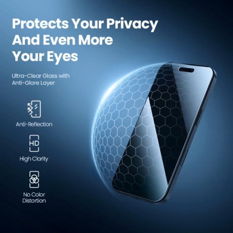 Защитное стекло NILLKIN Guardian Full Coverage Privacy на iPhone 17 - черное