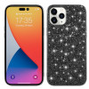 Ударозахисний чохол Glittery Powder на iPhone 14 Pro Max - чорний