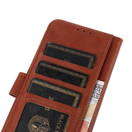 Чехол-книжка Cow Texture Leather для iPhone 14 Pro - коричневый