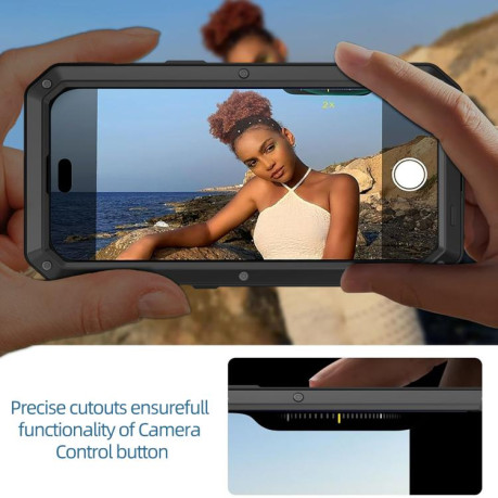 Противоударный чехол Shockproof IP54 Life Waterproof для iPhone Air - черный