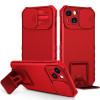 Чохол протиударний Stereoscopic Holder Sliding для iPhone 15 - червоний