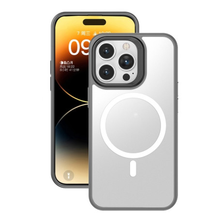 Чехол Magsafe Magnetic Frosted Skin Feel для iPhone 15 Pro Max - серый