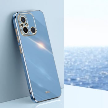 Противоударный чехол XINLI Straight Edge для Xiaomi Redmi Poco C55/Redmi 12C/11A - синий