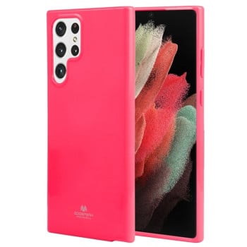 Противоударный чехол MERCURY GOOSPERY PEARL JELLY для Samsung Galaxy S22 Ultra 5G - пурпурно-красный