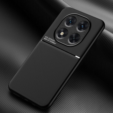 Противоударный чехол Tilt Strip Grain на Xiaomi Redmi Note 14 Pro 5G/Poco X7 - черный