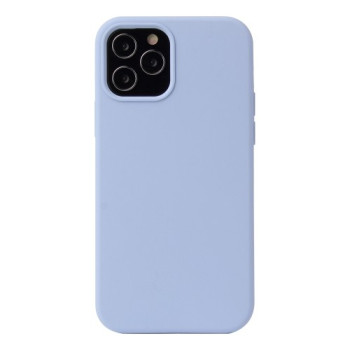 Силиконовый чехол Solid Color Liquid на iPhone 12/12 Pro - светло-фиолетовый