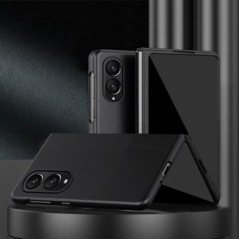 Противоударный софт-тач чехол Escase на Samsung Galaxy Fold 8 5G — черный