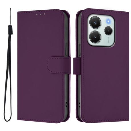 Чохол-книжка Skin Feel Solid Color Leather Xiaomi Redmi Note 14 4G 164.48mm - фіолетовий