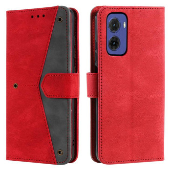 Чохол-книжка Nail Skin Feel Stitching Calf Texture Leather для Motorola Moto G05 - червоний