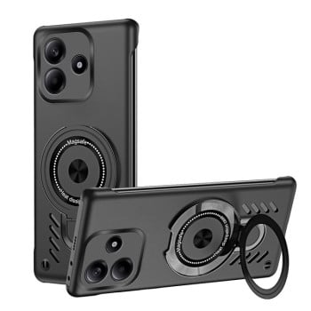 Противоударный чехол Ice Feeling Cooling MagSafe Magnetic для Xiaomi Redmi Note 14 5G - черный