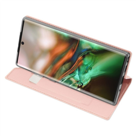 Чохол-книжка DUX DUCIS Skin Pro Series на Samsung Galaxy Note 10- рожеве золото
