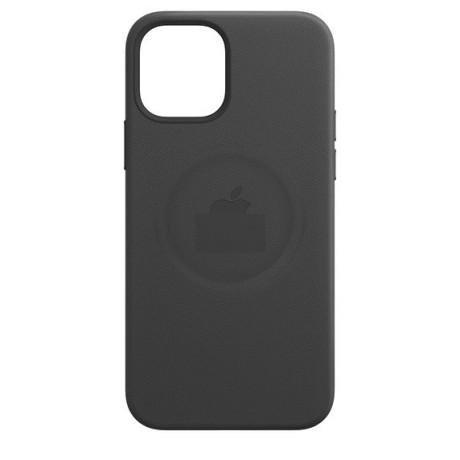 Шкіряний Чохол Leather Case Black для iPhone 12 | 12 Pro (без MagSafe)