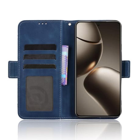 Чехол-книжка Skin Feel Calf на Xiaomi 15T Pro 5G - синий