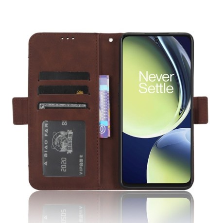 Чехол-книжка Skin Feel Calf для OnePlus Nord N30/CE 3 Lite - коричневый