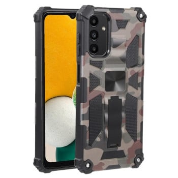 Противоударный чехол Camouflage Armor на Samsung Galaxy A04s/A13 5G - зеленый