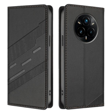 Чохол-книжка Embossed Multi-functional Wallet Retro Leather на Realme 14 Pro+ - чорний