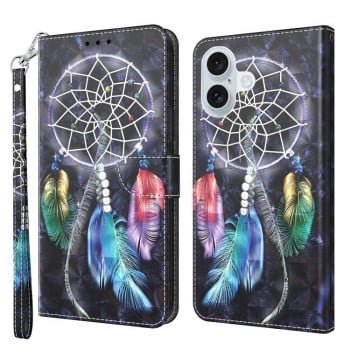 Чехол-книжка 3D Painting для  iPhone 16 Plus - Dreamcatcher